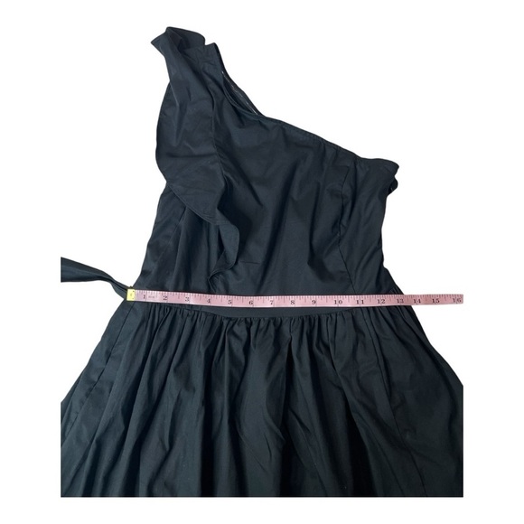 J. Crew One Shoulder Cotton Tie Waist Poplin Midi Dress Size 2P & 14 Style CA430 - Picture 8 of 16